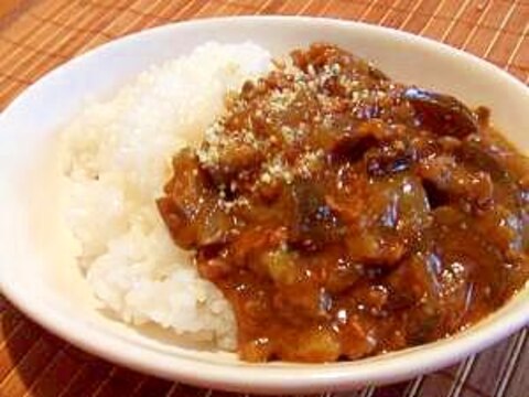 ✿フライパンで簡単に✿茄子のキーマカレー